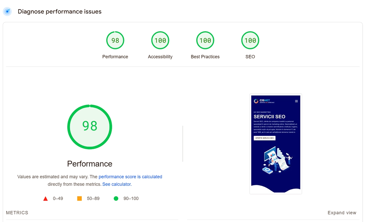 PageSpeed Insights